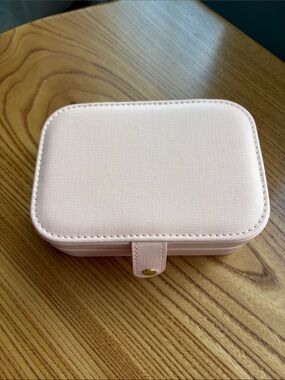 Blush Pink Jewelry Travel Case